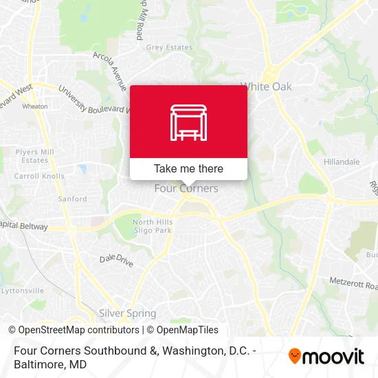 Four Corners Southbound  & map