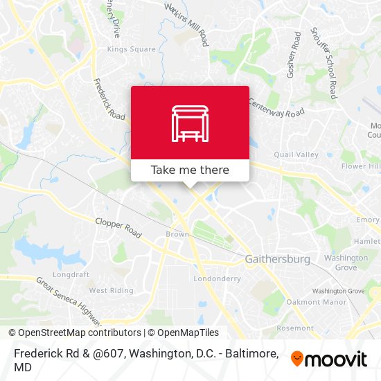 Frederick Rd & @607 map