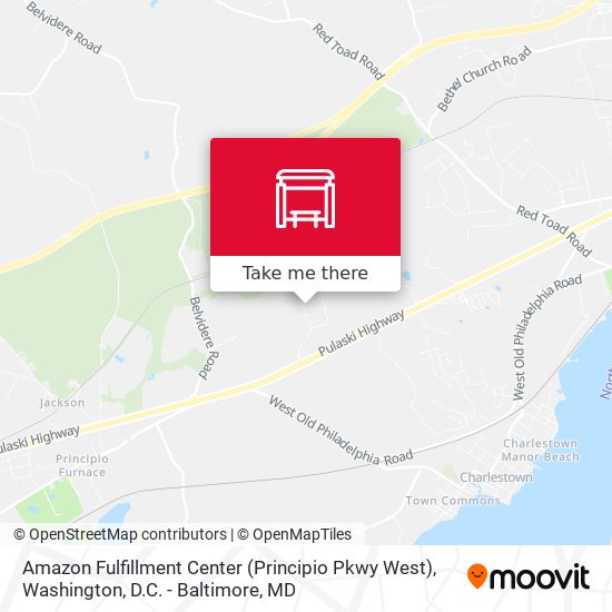 Mapa de Amazon Fulfillment Center (Principio Pkwy West)