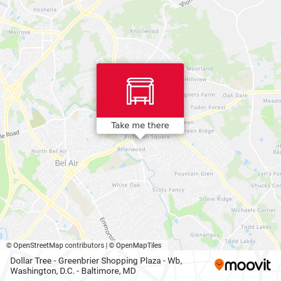 Dollar Tree - Greenbrier Shopping Plaza - Wb map