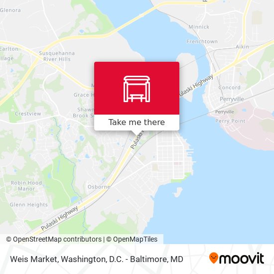Mapa de Weis Market