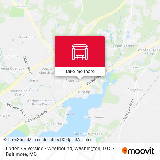 Lorien - Riverside - Westbound map