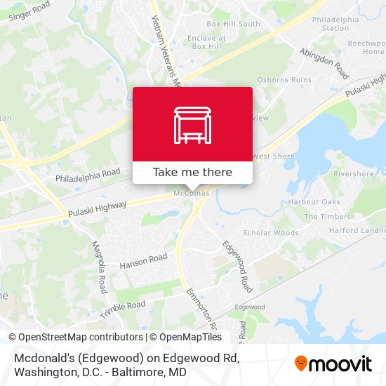 Mapa de Mcdonald's (Edgewood) on Edgewood Rd