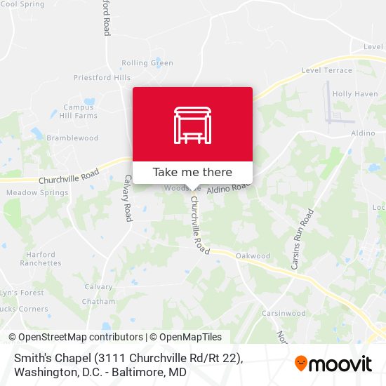 Smith's Chapel (3111 Churchville Rd / Rt 22) map