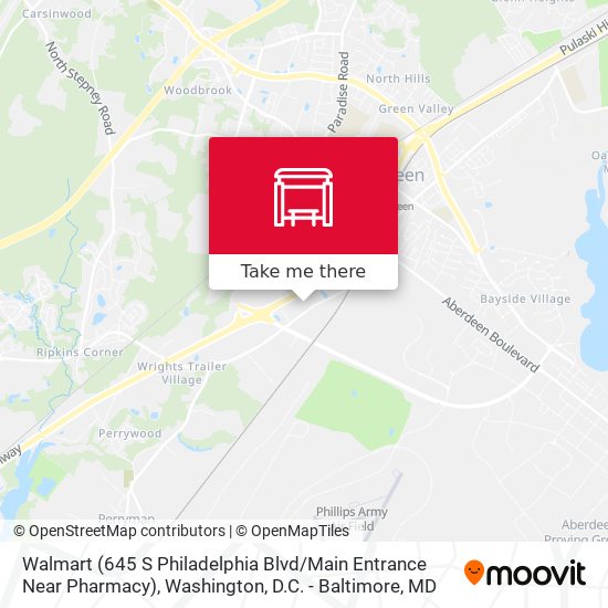 Mapa de Walmart (645 S Philadelphia Blvd / Main Entrance Near Pharmacy)