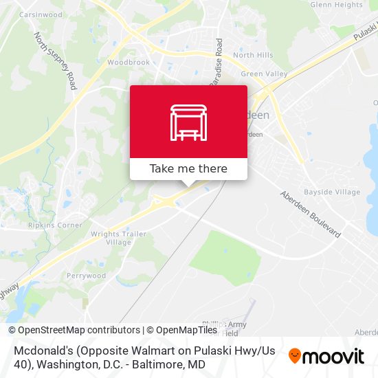 Mcdonald's (Opposite Walmart on Pulaski Hwy / Us 40) map