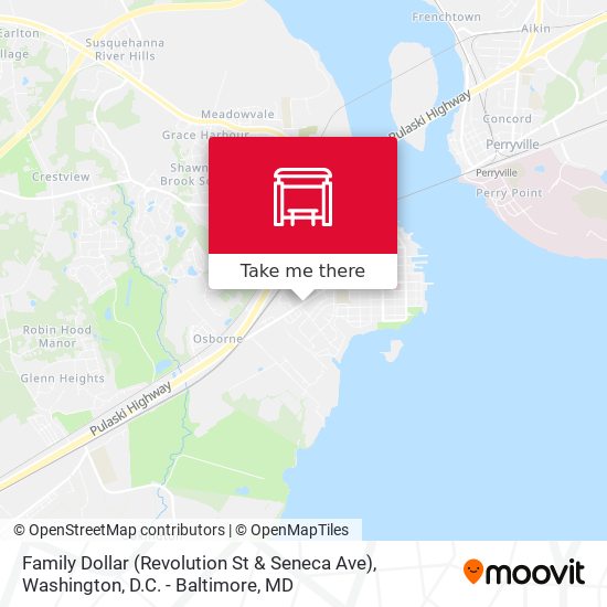 Family Dollar (Revolution St & Seneca Ave) map