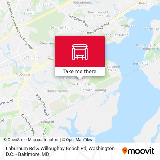 Mapa de Laburnum Rd & Willoughby Beach Rd