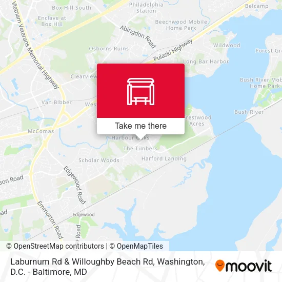 Laburnum Rd & Willoughby Beach Rd map