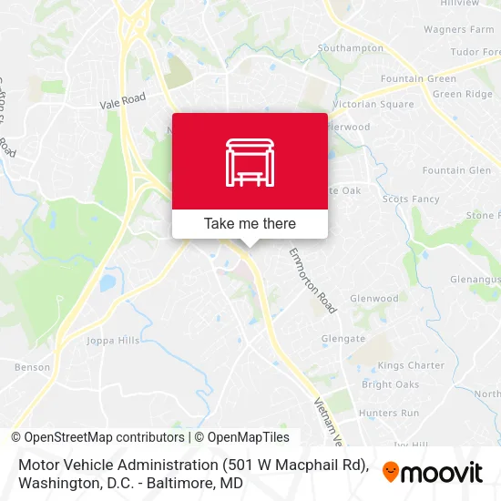 Motor Vehicle Administration (501 W Macphail Rd) map