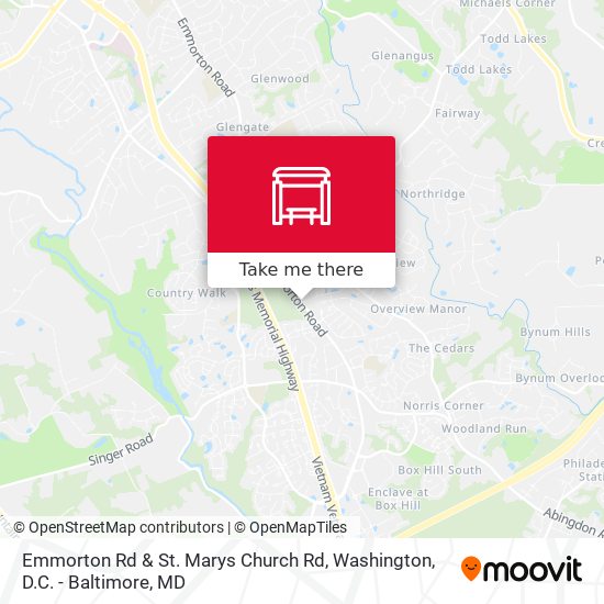 Emmorton Rd & St. Marys Church Rd map