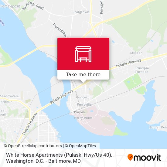 Mapa de White Horse Apartments  (Pulaski Hwy / Us 40)