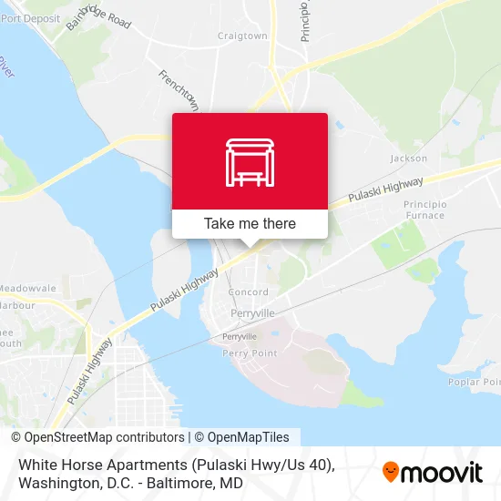 White Horse Apartments (Pulaski Hwy / Us 40) map