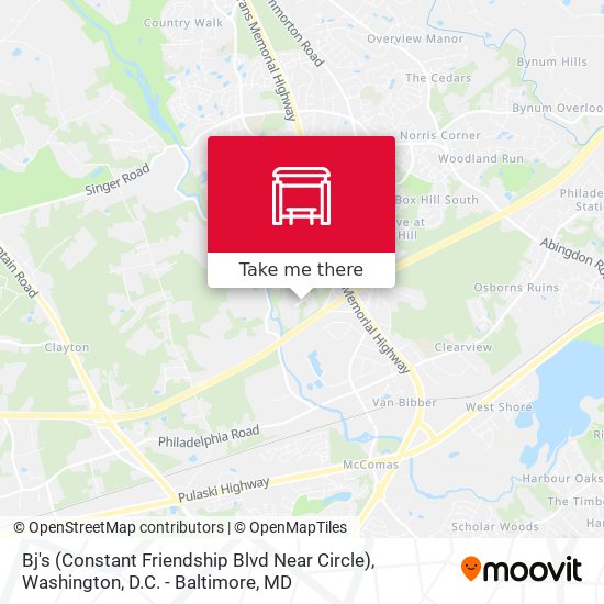 Bj's (Constant Friendship Blvd Near Circle) map