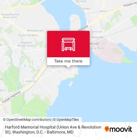 Harford Memorial Hospital (Union Ave & Revolution St) map