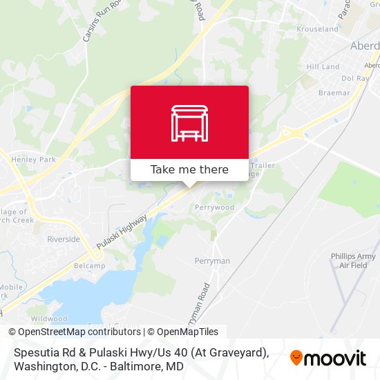 Spesutia Rd & Pulaski Hwy / Us 40 (At Graveyard) map