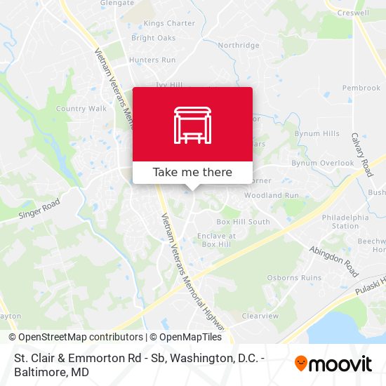 Mapa de St. Clair & Emmorton Rd - Sb