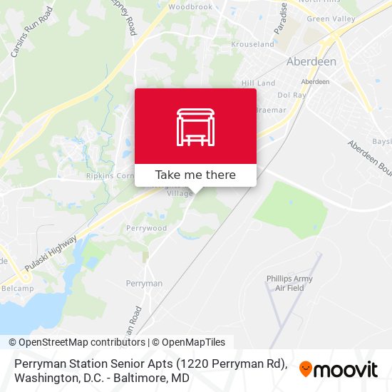 Perryman Station Senior Apts (1220 Perryman Rd) map