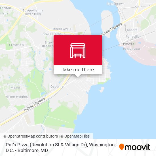 Pat's Pizza (Revolution St & Village Dr) map