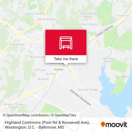 Highland Commons (Post Rd & Roosevelt Ave) map