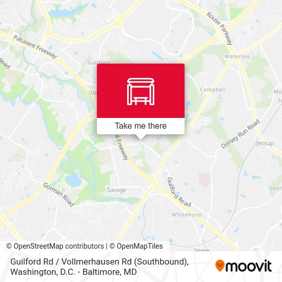 Guilford Rd / Vollmerhausen Rd (Southbound) map