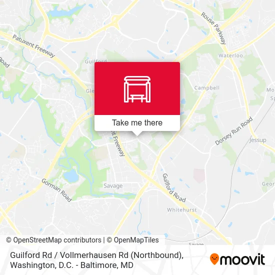 Guilford Rd / Vollmerhausen Rd (Northbound) map