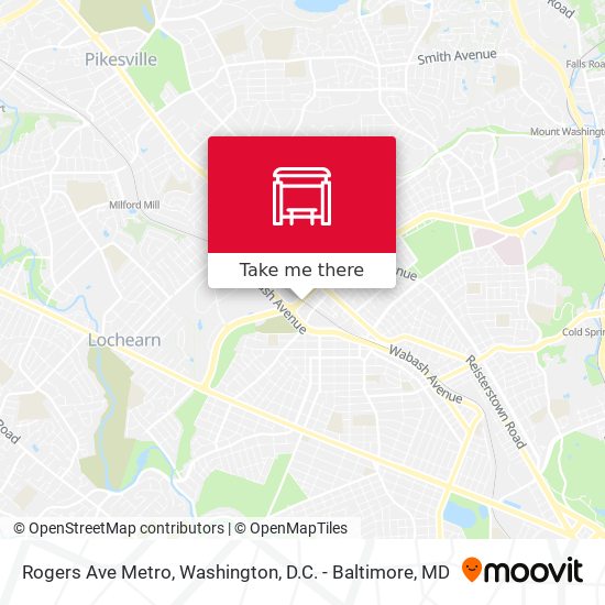 Rogers Ave Metro map