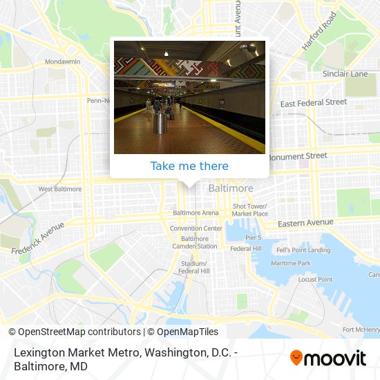 Mapa de Lexington Market Metro