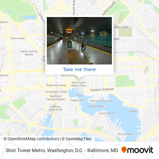 Mapa de Shot Tower Metro