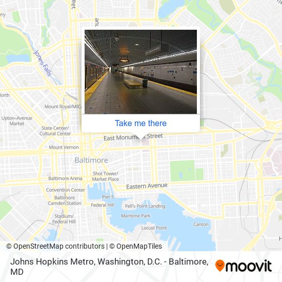 Mapa de Johns Hopkins Metro