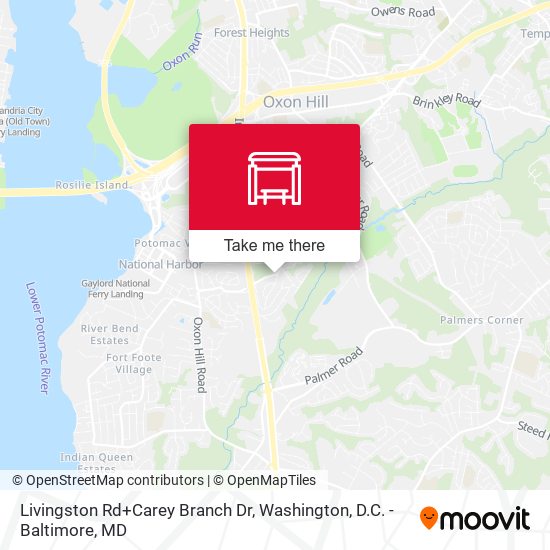 Livingston Rd+Carey Branch Dr map