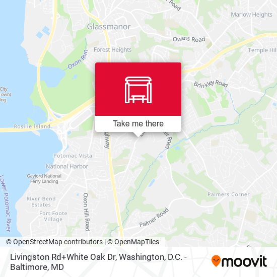 Livingston Rd+White Oak Dr map