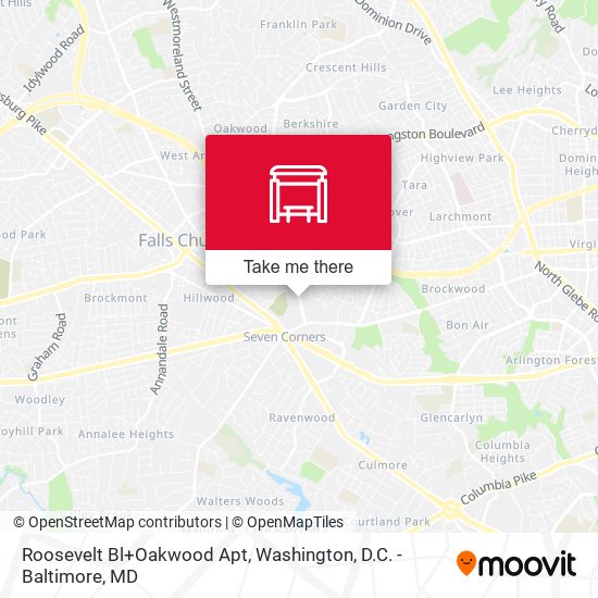 Roosevelt Bl+Oakwood Apt map