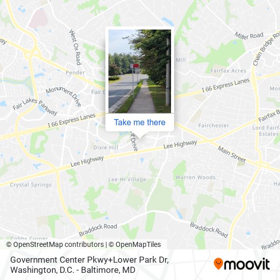 Government Center Pkwy+Lower Park Dr map