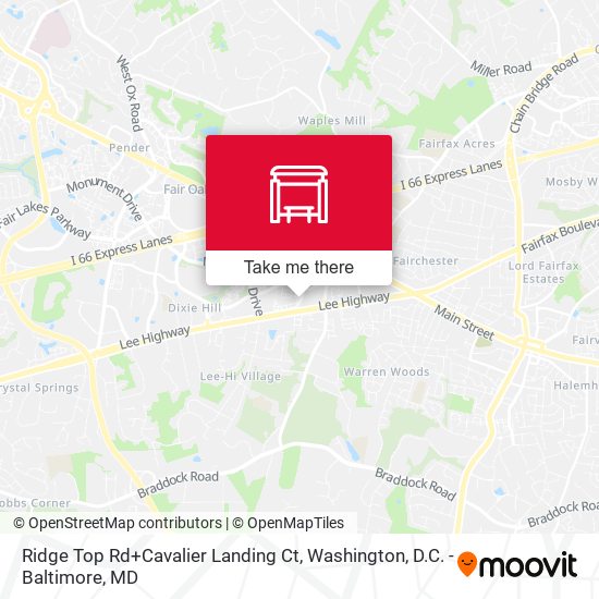 Ridge Top Rd+Cavalier Landing Ct map