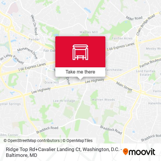 Ridge Top Rd+Cavalier Landing Ct map