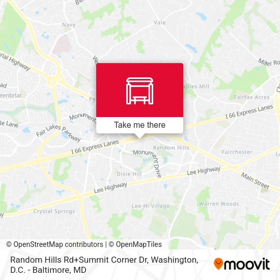 Random Hills Rd+Summit Corner Dr map
