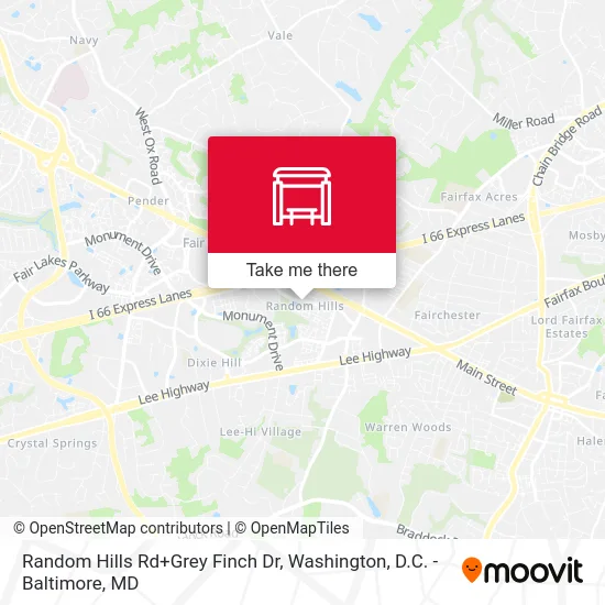 Random Hills Rd+Grey Finch Dr map