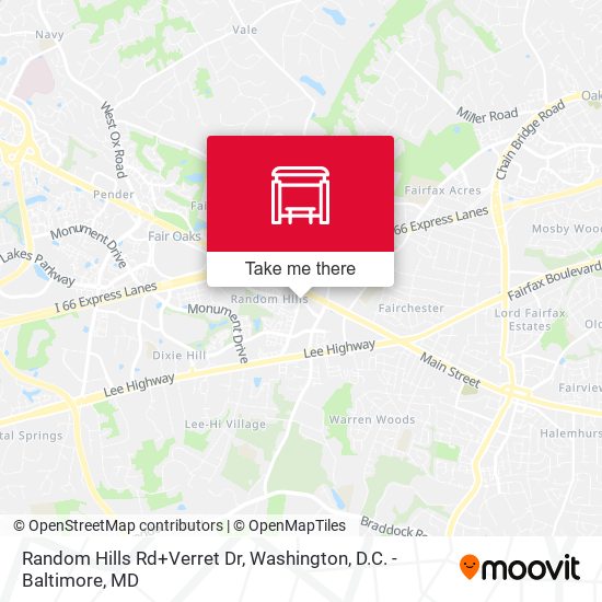 Random Hills Rd+Verret Dr map