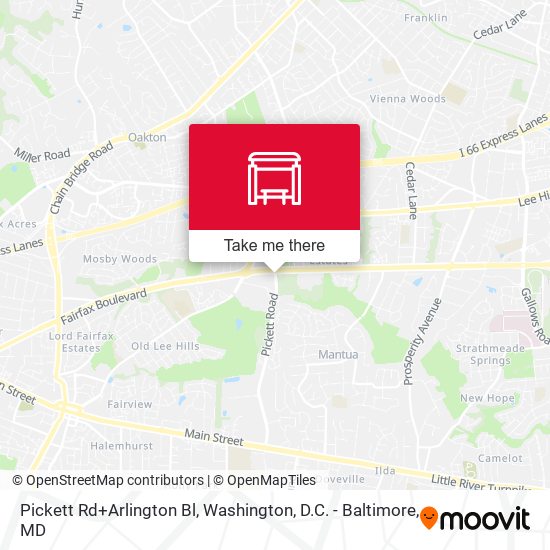 Mapa de Pickett Rd+Arlington Bl