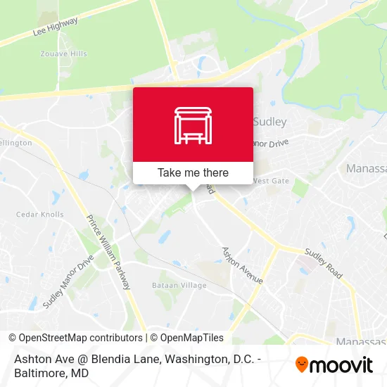 Ashton Ave @ Blendia Lane map