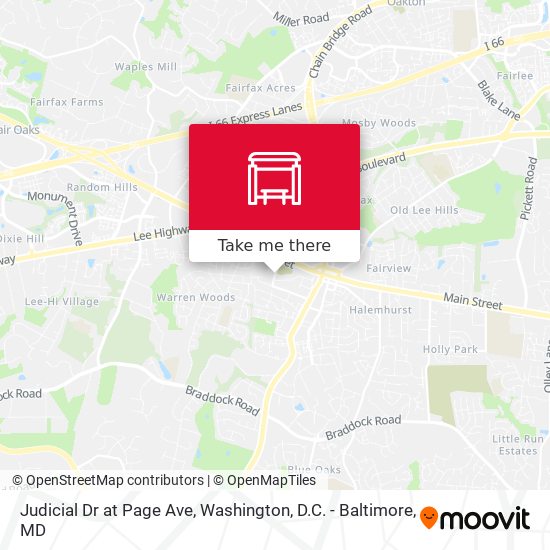 Judicial Dr at Page Ave map