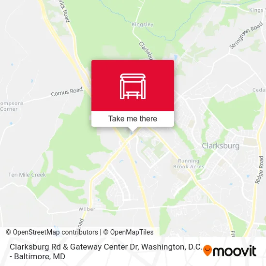 Clarksburg Rd & Gateway Center Dr map