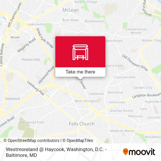 Westmoreland @ Haycook map