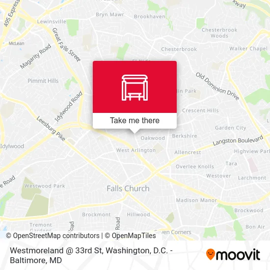 Westmoreland @ 33rd St map