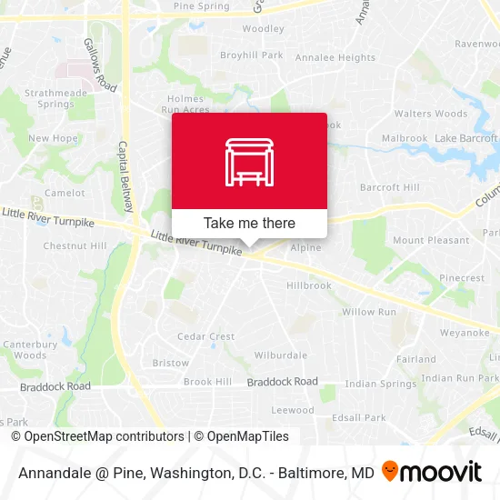 Annandale @ Pine map