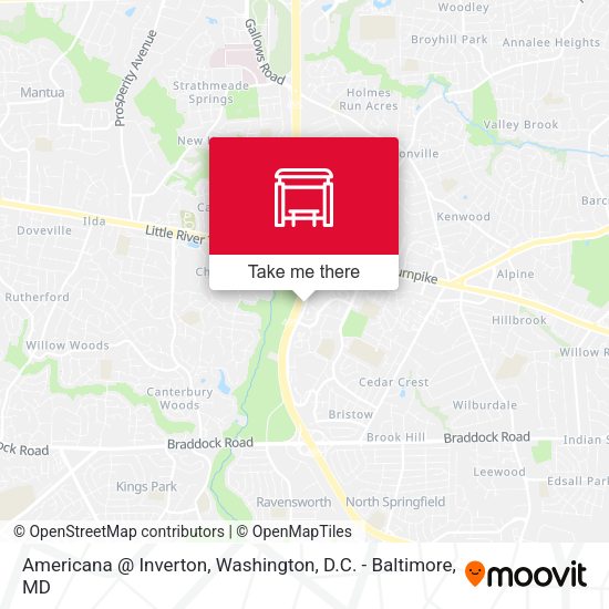 Americana @ Inverton map