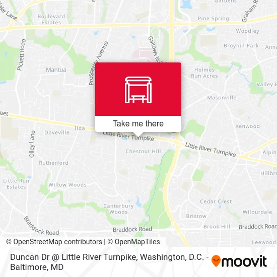 Duncan Dr @ Little River Turnpike map