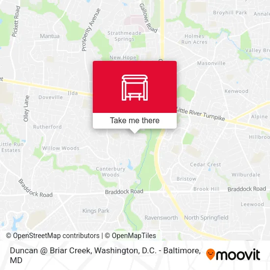 Duncan @ Briar Creek map