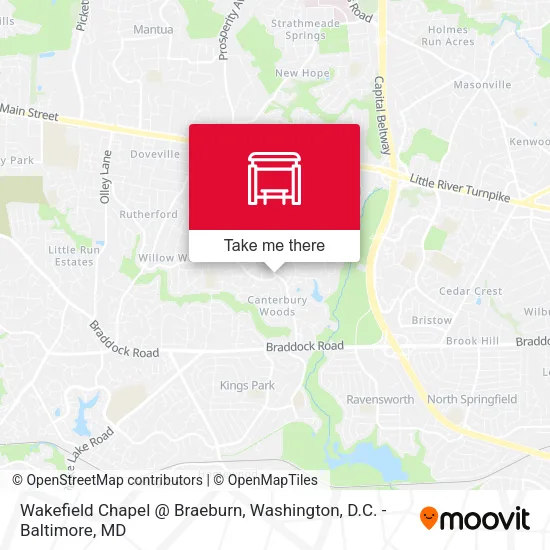 Wakefield Chapel @ Braeburn map